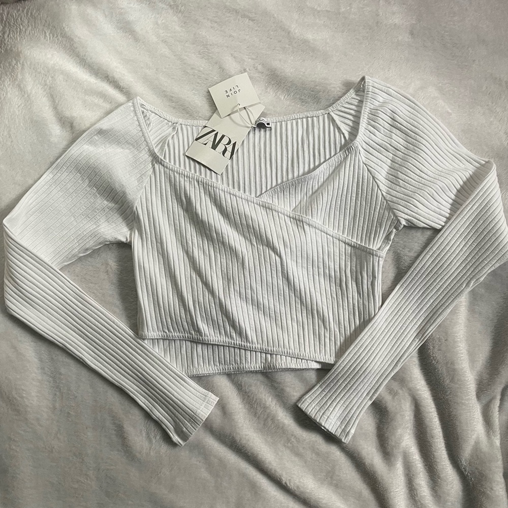 NWT Zara Wrap Top
